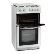 MONTPELLIER MDG500LW 50cm Gas Double Oven - White