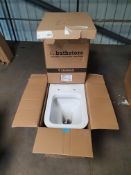 RRP £350. Scene White Close Coupled Comfort Height Toilet with Soft Close Toilet Seat
