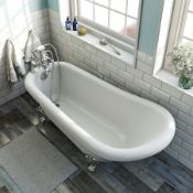 1500x650 Free Single Ended Standing Slipper Bath. No Feet