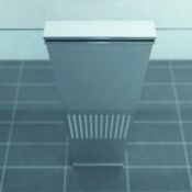 RRP £400. Playtime Solid Brass, Fully Chromed Designer Integrated Fixed Shower Head & Shower Suppor