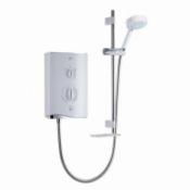 Mira Sport Multi-Fit Electric. 9KW. White & Chrome. 1.1746.009