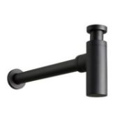 RRP £110. Noir Black Designer Bottle Trap. Round. 536918