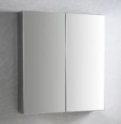 RRP £122. Maxi Mirror Wall Cabinet. SKU: 530965. Height 670mm, Width 600mm, Depth 120mm. • Polishe