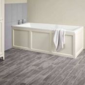 RRP £195. Savoy Front Bath Side Panel 1800mm - Old English White. SKU: 536600