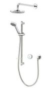 RRP £684. Aqualisa Quartz Blue Smart Shower & Wall Head Kit for Combi Boilers. SKU: 569868.