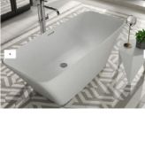RRP £1,699. Signature White Freestanding Bath - 1700 x 750mm. Solid Stonecast Body. Created in a si
