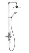 RRP £695. Full Grand Traditional Exposed Shower Kit In Chrome To Include. Grand Thermostatic Expost