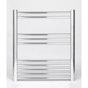 RRP £140. Towelrads Hamilton Curved Chrome Radiator. 700 x 500mm. 180011