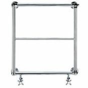 RRP £225. Traditional Ball Jointed Towel Rail Chrome W 600 x H 686mm. Brand New. Sealed