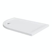 RRP £275. Left handed offset quadrant stone shower tray 1000 x 800. Appears New unused.