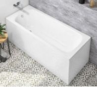 RRP £225. 1600 x 700mm Single Ended Bath. Appears New Unused. Bath Only