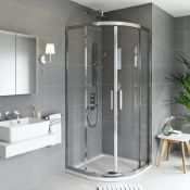 RRP £400. 1000 x 1000mm Mode 8mm framed quadrant shower enclosure