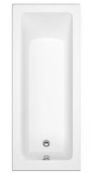 RRP £255. Madeira White Premiercast Single Ended Straight Bath - 1700 x 700mm. SKU: 554301. Appears