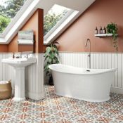RRP £999. The Bath Co. Chartham traditional double ended slipper bath 1675 x 865 Traditional Large