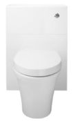 RRP £219. Vermont 600mm Toilet Unit - Gloss White. Appears Brand New In Sealed Packaging. No Damage