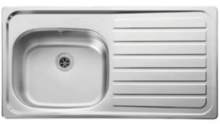 Leisure Lexin 1 Bowl Inset Kitchen Sink (Right Hand) LE95R. Appears New Unused