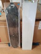 RRP £180. 2 x Worktops. 1 x Gloss White. 1 x Black Slate. 1500 x 365mm (approx). Appear New Unused