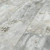 RRP £100. 2.6m2 Krono Xonic Industrial R052 Tile Effect Waterproof Vinyl Flooring. Appears New unop