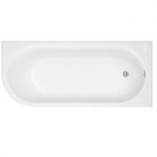 RRP £400. 1700x750 J Shaped Single Ended Bath With Legs