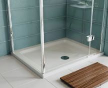 RRP £325. 1200 x 800 Stone Resin Shower Tray. Appears New Unused In Film Wrap.