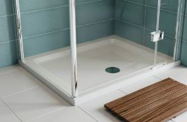 RRP £275. 1200 x 800mm Stone Resin Shower Tray. Low Profile. Appears Unused New With Film.