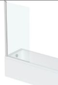 RRP £199. 800 x 1300 Orchard straight edged shower bath with shower screen. Appears New unused.