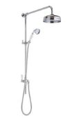 RRP £200. Victorian Grand Rigid Riser Kit with Diverter. Apepars New Unused. Raincan Shower Head No