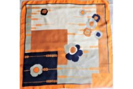 Vintage 1960'S Maggy Rouff Paris Silk Scarf
