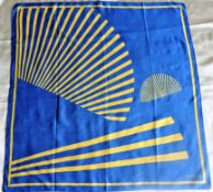 Vintage Lanvin Paris Scarf 100% Cotton Circa 1970's