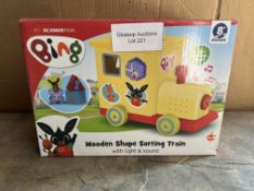 Bing Wooden Stacking Train. RRP £14.99 Grade U