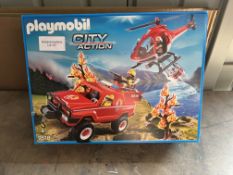 Playmobil 9518 City Action Forest Fire Club Toy. RRP £29.99 Grade U