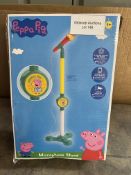 Peppa Pig Molded Microphone Stand. RRP £14.99 Grade U