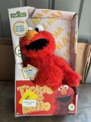 Sesame Street Talking Tickle Me Elmo Soft Toy. RRP £25.00 Grade U