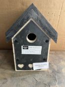 Wood and Slate Bird Box. RRP £19.99 Grade U