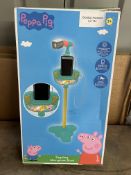Peppa Pig Molded Microphone Stand. RRP £14.99 Grade U