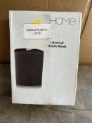 Home Universal Knife Block - Black. RRP £19.99 Grade U