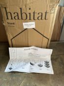 Habitat Stand 3 Tier Silver.RRP £29.99 Grade U
