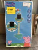 Peppa Pig Molded Microphone Stand. RRP £14.99 Grade U