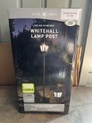 Whitehall Solar LED Lamp Post - Black. RRP £39.99 Grade U