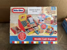 Little Tikes Wooden Cash Register.RRP £22.99 Grade U