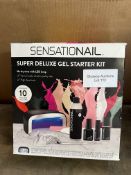 SensatioNail Super Deluxe Gel Starter Kit. RRP £99.99 Grade U
