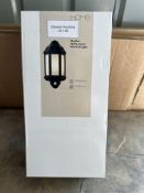 Home Hendon Black PIR Half Lantern Security Light. RRP £19.99 Grade U