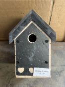 Wood and Slate Bird Box. RRP £19.99 Grade U