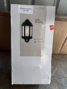 Home Hendon Black PIR Half Lantern Security Light. RRP £19.99 Grade U