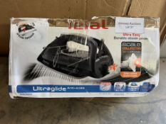 Tefal FV2662 Ultraglide Anti-scale Steam Iron, 2500 W, 270 milliliters, Black. RRP £54.99 Grade U