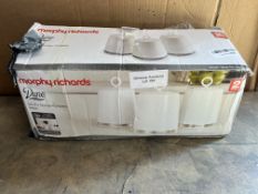 Morphy Richards 978054 Dimensions Set of 3 Storage Canisters. RRP £37.99 Grade U