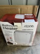 Elpine Bathroom Kitchen 2KW 2000W Electric Down Flow. RRP £34.99 Grade U