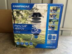 Campingaz Party Grill Gas Stove, Small Gas Grill and Camping Cooker in One. RRP £99 Grade U