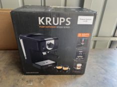 Krups Opio Steam & Pump XP320810 Espresso Coffee Machine. RRP £159.99 Grade U