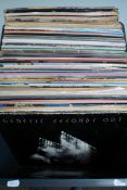 Approx 88 various genre vinyl records.